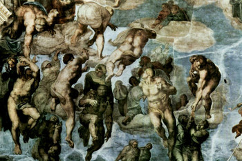 Michelangelo The Last Judgment Fresco Sistine Chapel Vatican City Cool Huge Large Giant Poster Art 54x36