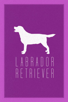 Dogs Labrador Retriever Lab Purple Dog Posters For Wall Funny Dog Wall Art Dog Wall Decor Dog Posters For Kids Bedroom Animal Wall Poster Cute Animal Posters Cool Wall Decor Art Print Poster 24x36