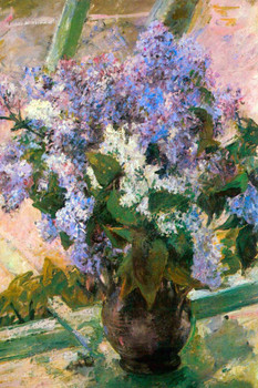 Laminated Mary Cassatt Lilacs in a Window Impressionist Art Posters Claude Monet Prints Nature Landscape Painting Claude Monet Canvas Wall Art French Wall Decor Monet Art Poster Dry Erase Sign 12x18