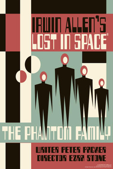 Laminated Lost In Space The Phantom Family by Juan Ortiz Episode 56 of 83 Art Print Poster Dry Erase Sign 12x18