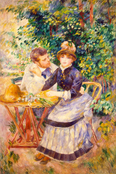 Laminated Pierre Auguste Renoir In the Garden Realism Romantic Artwork Renoir Canvas Wall Art French Impressionist Art Posters Portrait Painting Landscape Poster Poster Dry Erase Sign 12x18
