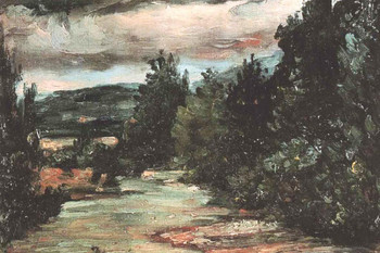 Laminated Cezanne River In The Plain Impressionist Posters Paul Cezanne Art Prints Nature Landscape Painting Flower Wall Art French Artist Wall Decor Garden Romantic Art Poster Dry Erase Sign 18x12