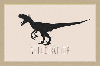 Laminated Dinosaur Velociraptor Tan Dinosaur Poster For Kids Room Dino Pictures Bedroom Dinosaur Decor Dinosaur Pictures For Wall Dinosaur Wall Art Prints for Walls Poster Dry Erase Sign 18x12