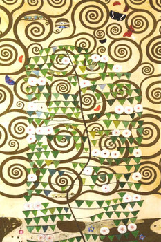 Laminated Gustav Klimt Der Lebensbaum Art Nouveau Prints and Posters Gustav Klimt Canvas Wall Art Fine Art Wall Decor Nature Landscape Abstract Symbolist Painting Poster Dry Erase Sign 12x18
