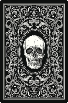 Laminated Human Skull Playing Card DeArt Print Poster Dry Erase Sign 12x18