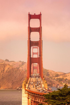 Laminated Golden Gate Bridge San Francisco California Photo Art Print Poster Dry Erase Sign 12x18