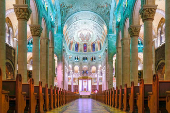 Laminated Basilica of Sainte Anne de Beaupre Quebec Canada Photo Art Print Poster Dry Erase Sign 18x12