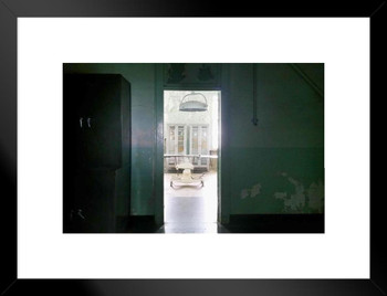 Alcatraz Prison Operating Table Inmate Medical Surgery Photo Matted Framed Wall Art Print 26x20 inch