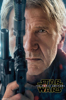 Star Wars The Force Awakens Han Solo Portrait Blaster Movie Cool Wall Decor Art Print Poster 22x34