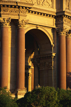 Laminated Palace of Fine Arts San Francisco Close Up Photo Art Print Poster Dry Erase Sign 12x18