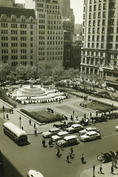 Laminated Pulitzer Fountain Grand Army Plaza New York City Photo Art Print Poster Dry Erase Sign 12x18