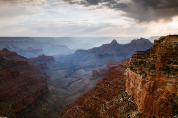 Laminated Sunset over North RIm Grand Canyon National Park Photo Art Print Poster Dry Erase Sign 18x12