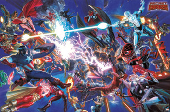 Marvel Battle Secret Wars Comic Book Cool Wall Decor Art Print Poster 34x22