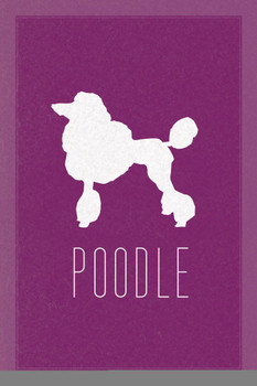 Laminated Dogs Silhouette Poodle Purple Dog Posters For Wall Funny Dog Wall Art Dog Wall Decor Dog Posters For Kids Bedroom Animal Wall Poster Cute Animal Posters Poster Dry Erase Sign 12x18