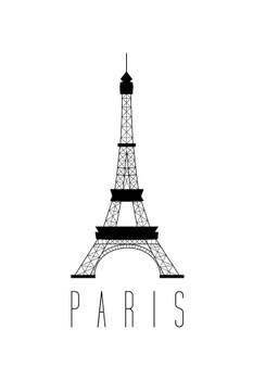 Cities Paris Eiffel Tower White Cool Huge Large Giant Poster Art 36x54
