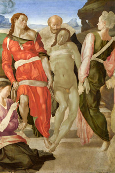 Michelangelo The Entombment Realism Romantic Artwork Michelangelo Prints Biblical Drawings Portrait Painting Wall Art Renaissance Posters Canvas Art Cool Wall Art Print Poster 24x36