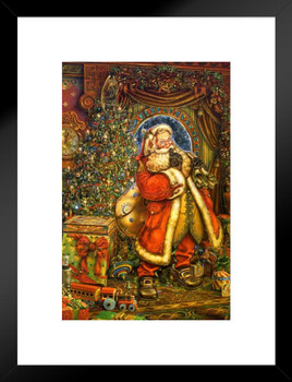 Santa Claus by Myles Pinkney Art Print Matted Framed Poster 20x26 inch