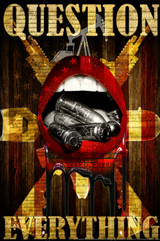 Question Authority By Daveed Benito Womans Lips Bullets Political Propaganda Cool Wall Decor Art Print Poster 12x18 Question Authority By Daveed Benito Womans Lips Bullets Political Propaganda Cool Wall Decor Art Print Poster 12x18