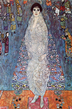 Laminated Gustav Klimt Portrait of Baroness Elisabeth Bachofen Echt Art Nouveau Prints and Posters Gustav Klimt Canvas Wall Art Fine Art Wall Decor Women Abstract Painting Poster Dry Erase Sign 12x18