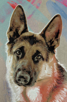Laminated Dogs German Shepherd Painting Color Dog Posters For Wall Funny Dog Wall Art Dog Wall Decor Dog Posters For Kids Bedroom Animal Wall Poster Cute Animal Posters Poster Dry Erase Sign 12x18