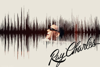 Ray Charles I Got A Woman Waveform Music Cool Huge Large Giant Poster Art 36x54