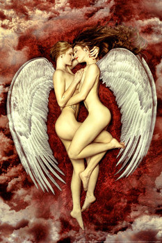 Angel of Lust by Daveed Benito Cool Wall Art Print Poster 24x36