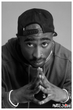 Tupac Shakur 2Pac Poetic Justice Black and White Movie Poster 24x36 Inch