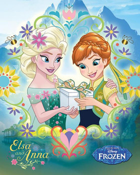 Frozen Fever Anna & Elsa Frame Cool Wall Decor Art Print Poster 16x20