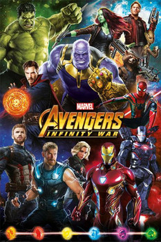 Avengers Infinity War Characters Movie Cool Wall Decor Art Print Poster 24x36