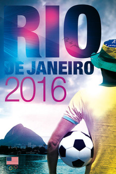 Olympics 2016 Rio De Janeiro Soccer Sports Cool Wall Decor Art Print Poster 24x36