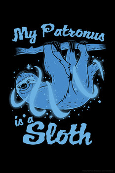 My Patronus Is A Sloth Funny Magic Spell Sloth Wall Decor Sloth Pictures Sloth Nursery Decor Kids Posters For Girls Room Baby Sloth Baby Things Kids Wall Posters Cool Wall Art Print Poster 12x18
