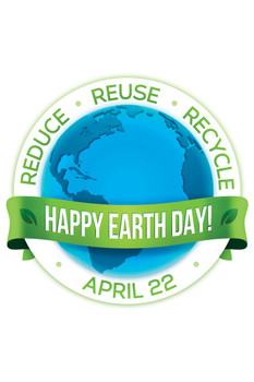 Happy Earth Day April 22 Reduce Reuse Recycle Sign Poster Environmental Eco Global Health Cool Wall Decor Art Print Poster 12x18