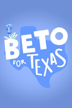 Beto For Texas 2020 Beto ORourke Campaign Make America Beto Democrat Democratic Party Liberal Politics Cool Huge Large Giant Poster Art 36x54