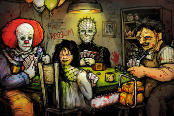 Final Table By Big Chris Horror Movies Cool Wall Art Print Poster 36x24