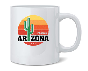 Phoenix Arizona Retro Travel Ceramic Coffee Mug Tea Cup Fun Novelty Gift 12 oz