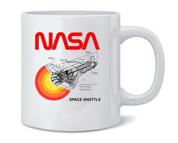 Space Shuttle Diagram NASA Coffee Mug 12oz