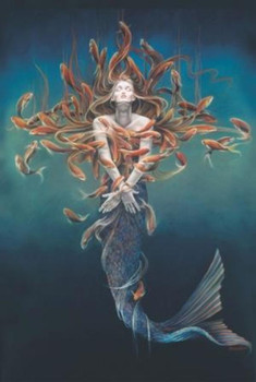 Metamorphosis By Sheila Wolk Mermaid Fantasy Cool Wall Decor Art Print Poster 24x36