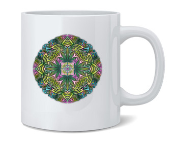 Pot Leaf Celtic Knot by Brigid Ashwood Marijuana Weed 420 Ceramic Coffee Mug Tea Cup Fun Novelty Gift 12 oz