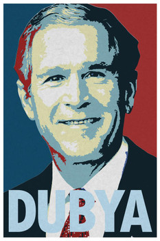 Laminated President George W. Bush Dubya Poster Dry Erase Sign 24x36