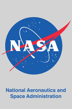 Laminated NASA Meatball Logo Classic Poster Dry Erase Sign 24x36