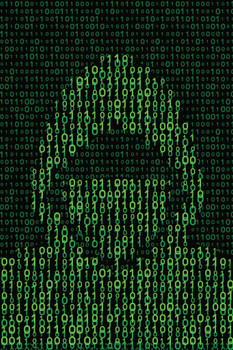 Laminated Hacker Poster Binary Code Decor Computer Cybersecurity Coder Matrix Decorations Technology Coding Tech Poster Dry Erase Wall Art 24x36