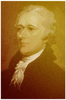 Laminated Alexander Hamilton Portrait Art Print Poster Dry Erase Sign 24x36