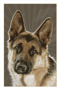 Laminated Dogs German Shepherd Painting Dog Posters For Wall Funny Dog Wall Art Dog Wall Decor Dog Posters For Kids Bedroom Animal Wall Poster Cute Animal Posters Poster Dry Erase Wall Art 24x36