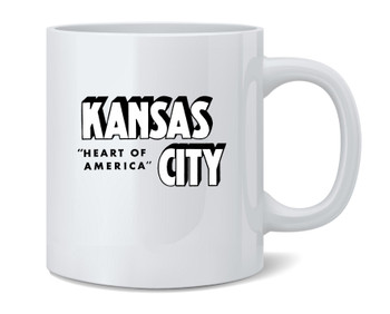 Kansas City Heart America Retro Vintage Travel Mug 12oz