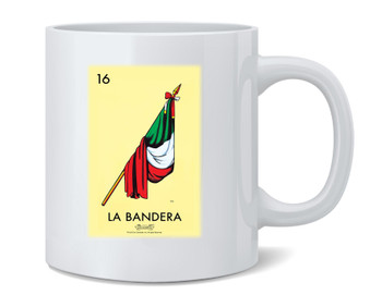 La Bandera Flag Loteria Card Mexican Bingo Coffee Mug 12oz