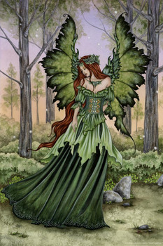 Laminated Lady of the Forest by Amy Brown Art Print Poster Dry Erase Wall Art 24x36