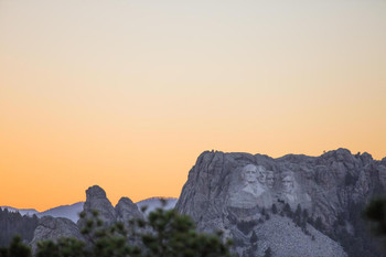 Laminated Mount Rushmore National Memorial Black Hills South Dakota Photo Photograph Poster Dry Erase Wall Art 36x24