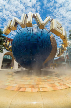 Laminated Universal Studios Amusement Park Globe Singapore Photo Photograph Poster Dry Erase Wall Art 24x36