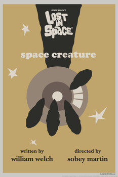 Laminated Lost In Space The Space Creature by Juan Ortiz Episode 69 of 83 Art Print Poster Dry Erase Wall Art 24x36