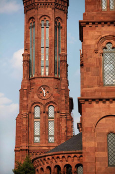 Laminated Clock Tower Smithsonian Institution Washington DC Photo Photograph Poster Dry Erase Sign 24x36